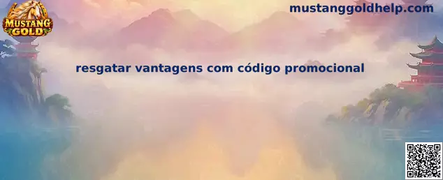 Resgatar vantagens com código promocional