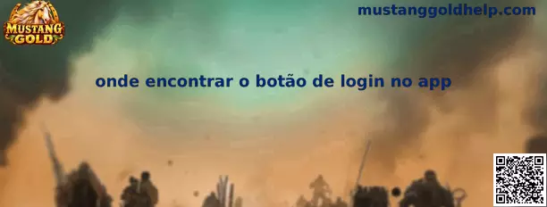 Onde encontrar o botão de login no app Mustang Gold