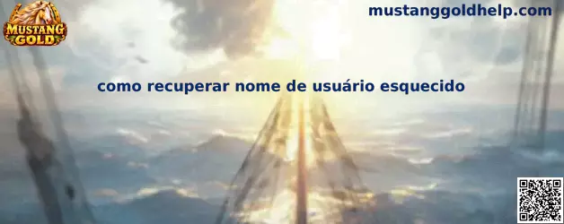 Como recuperar nome de usuário esquecido